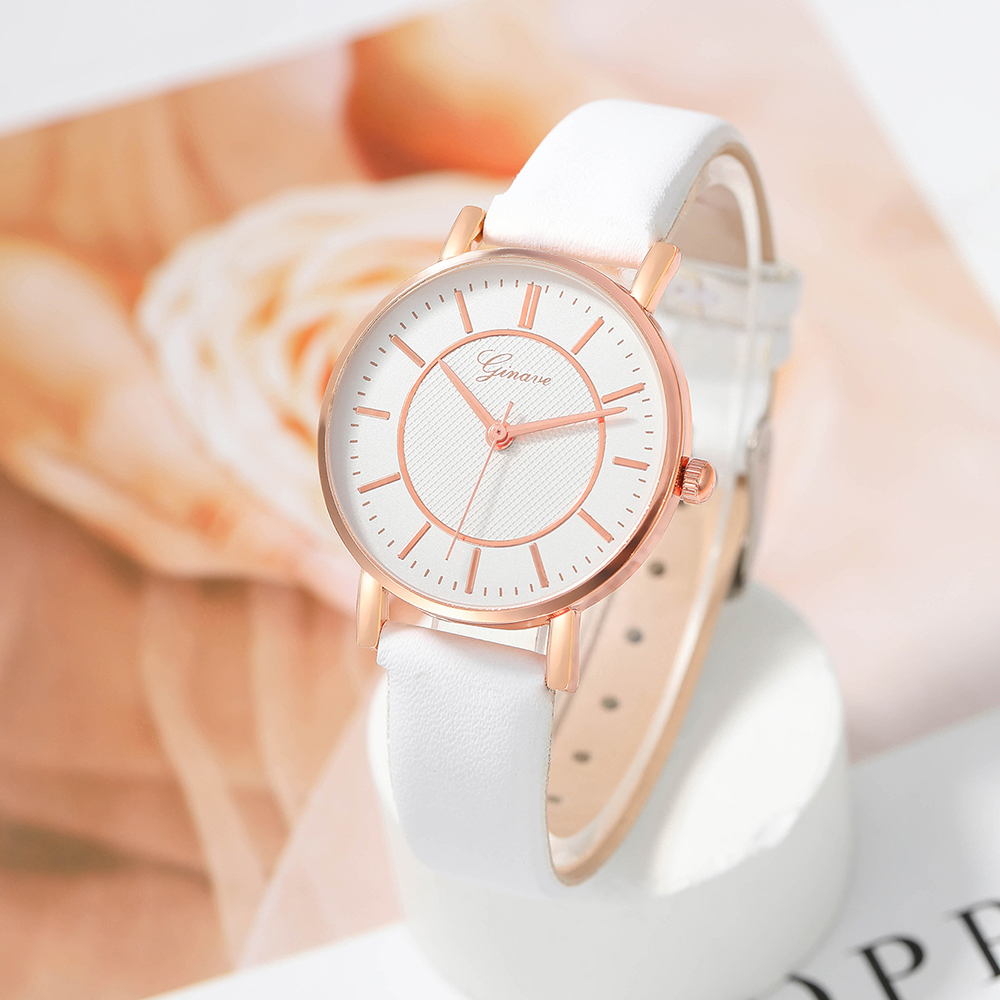 Fashion Solid Color Buckle Quartz Womenu0027s Watches