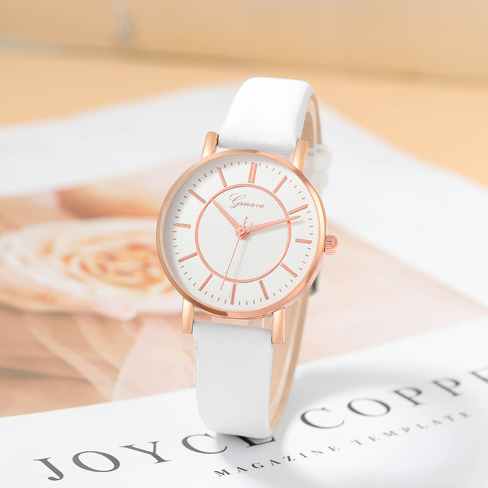 Fashion Solid Color Buckle Quartz Womenu0027s Watches