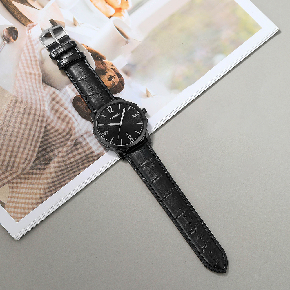 Fashion Solid Color Buckle Quartz Menu0027s Watches