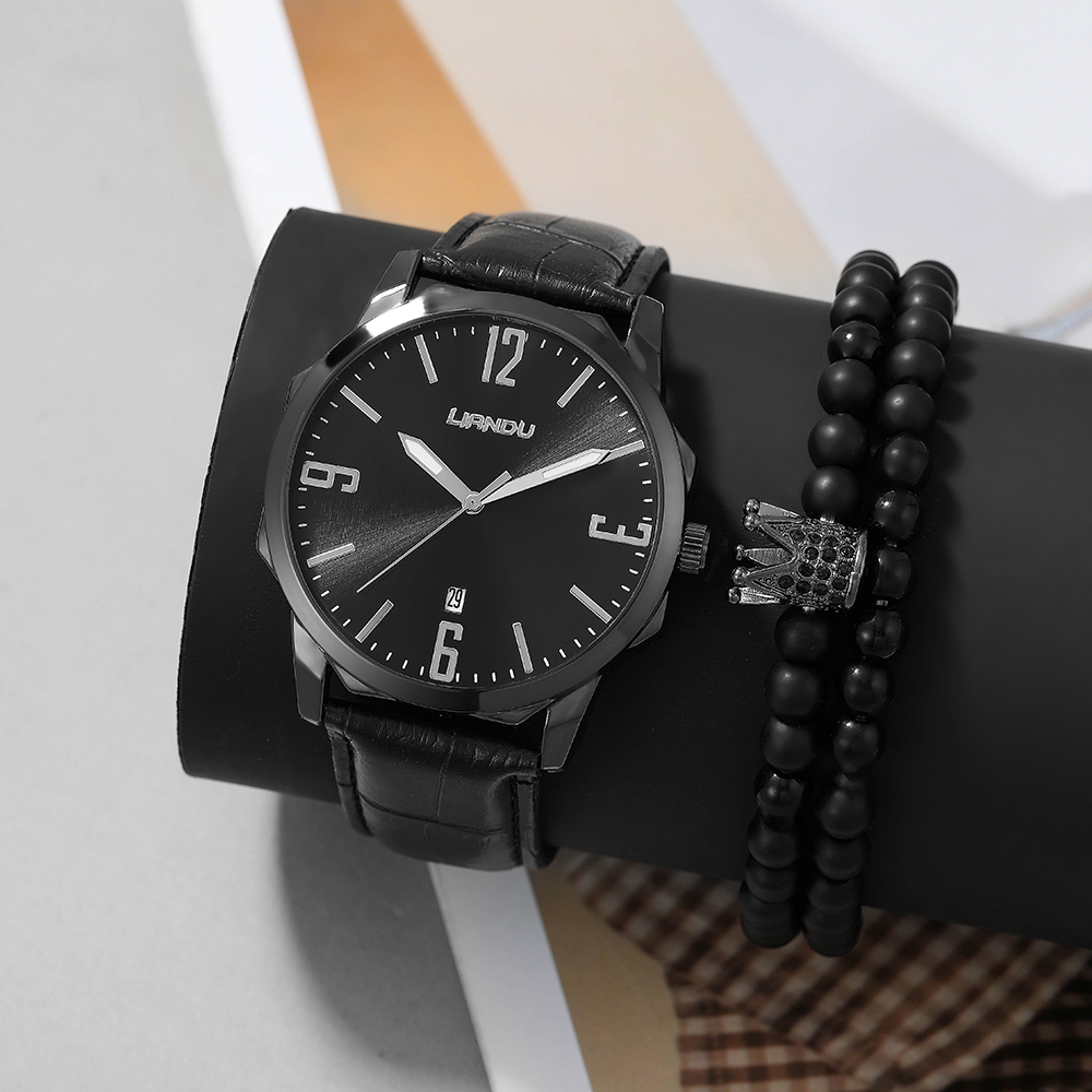 Fashion Solid Color Buckle Quartz Menu0027s Watches
