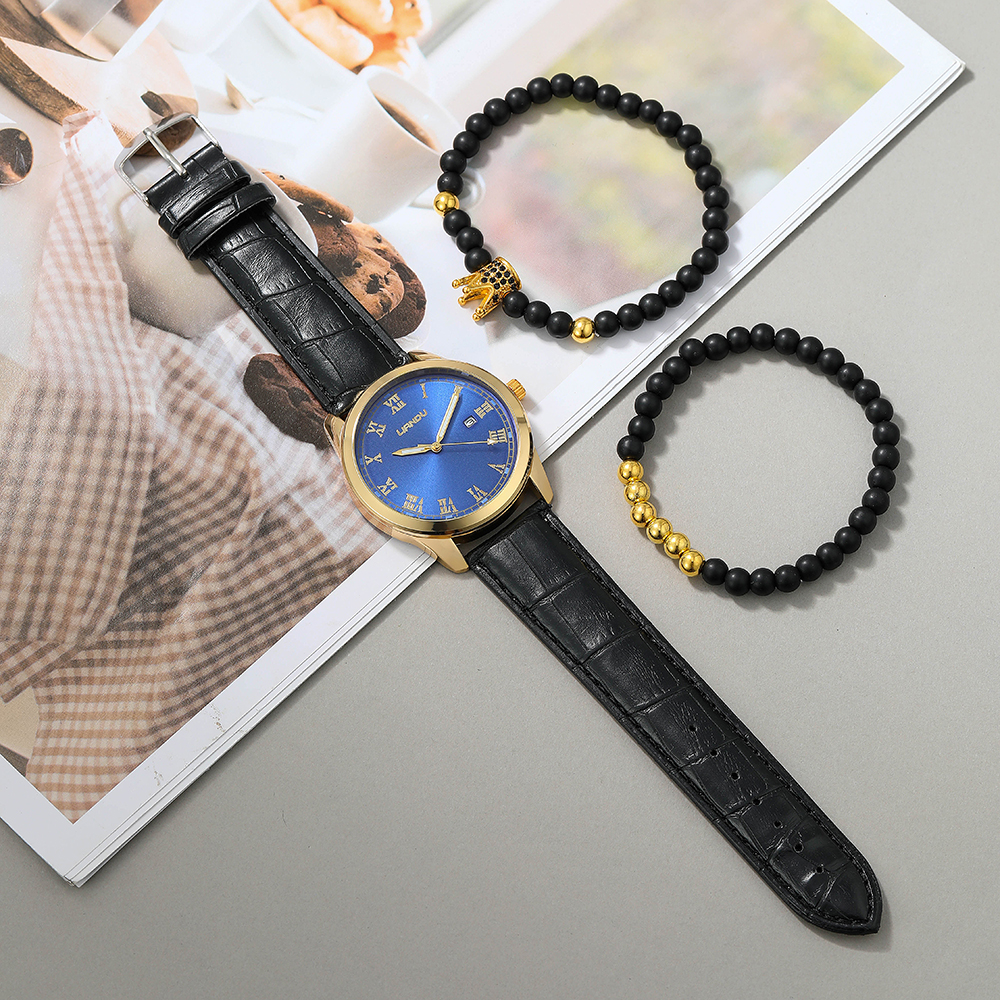 Fashion Solid Color Buckle Quartz Menu0027s Watches
