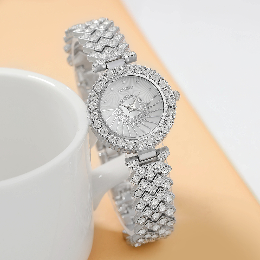Fashion Round Jewelry Buckle Quartz Womenu0027s Watches