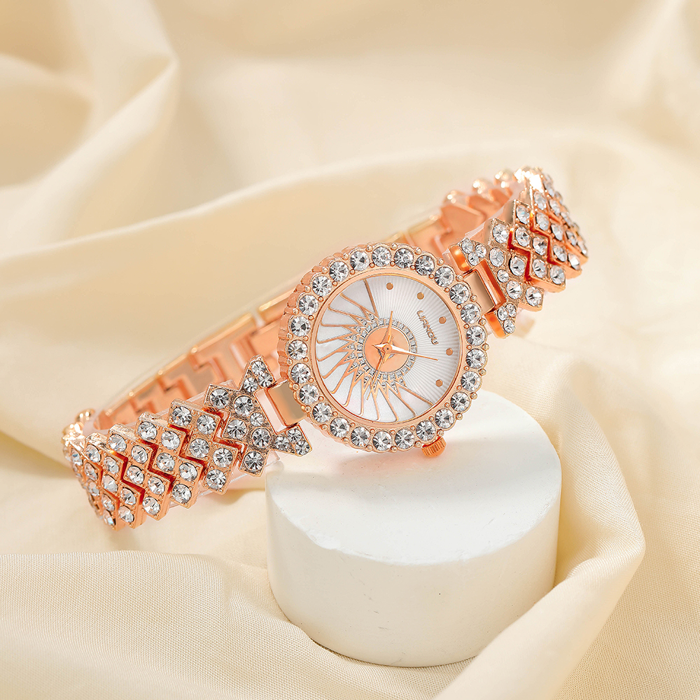 Fashion Round Jewelry Buckle Quartz Womenu0027s Watches
