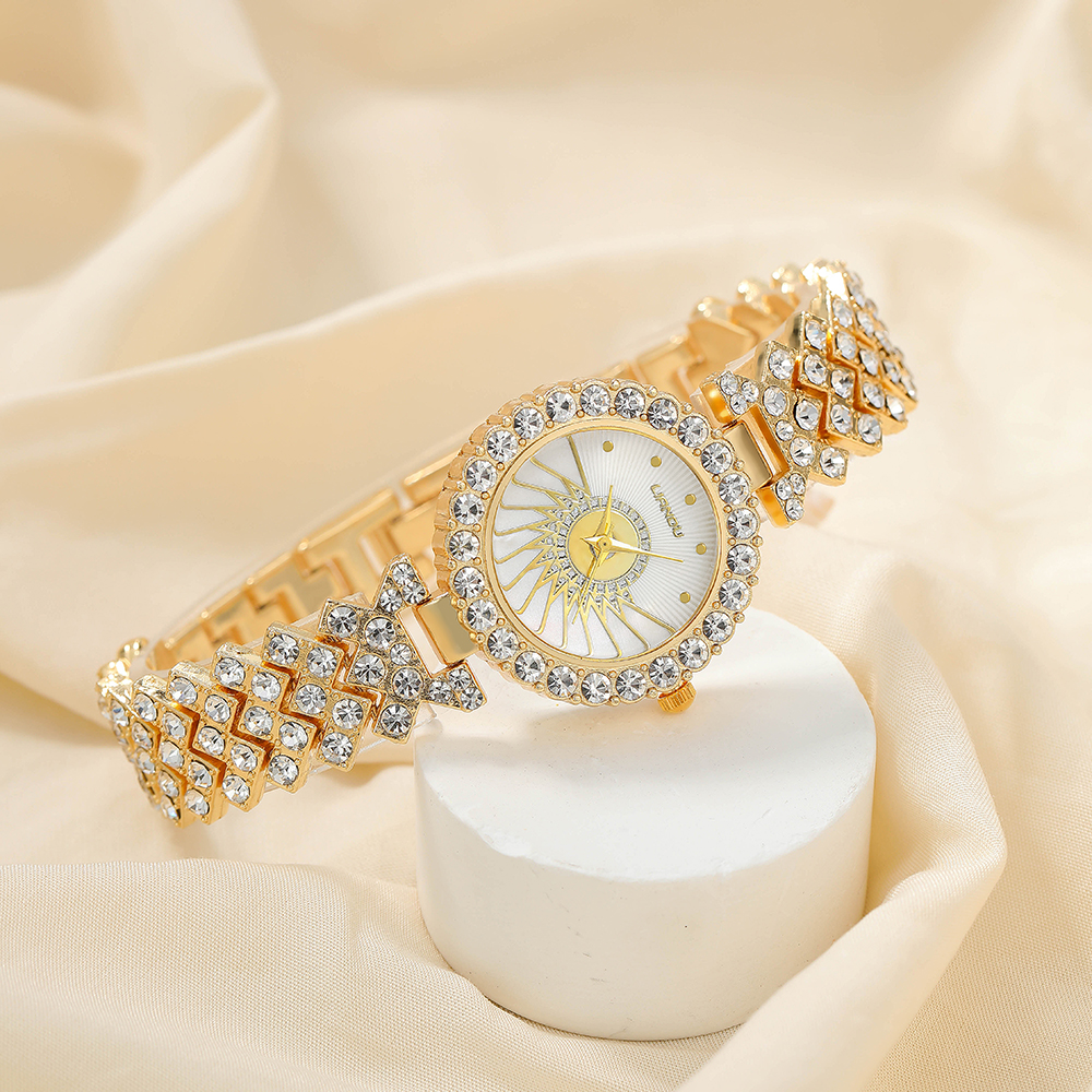 Fashion Round Jewelry Buckle Quartz Womenu0027s Watches