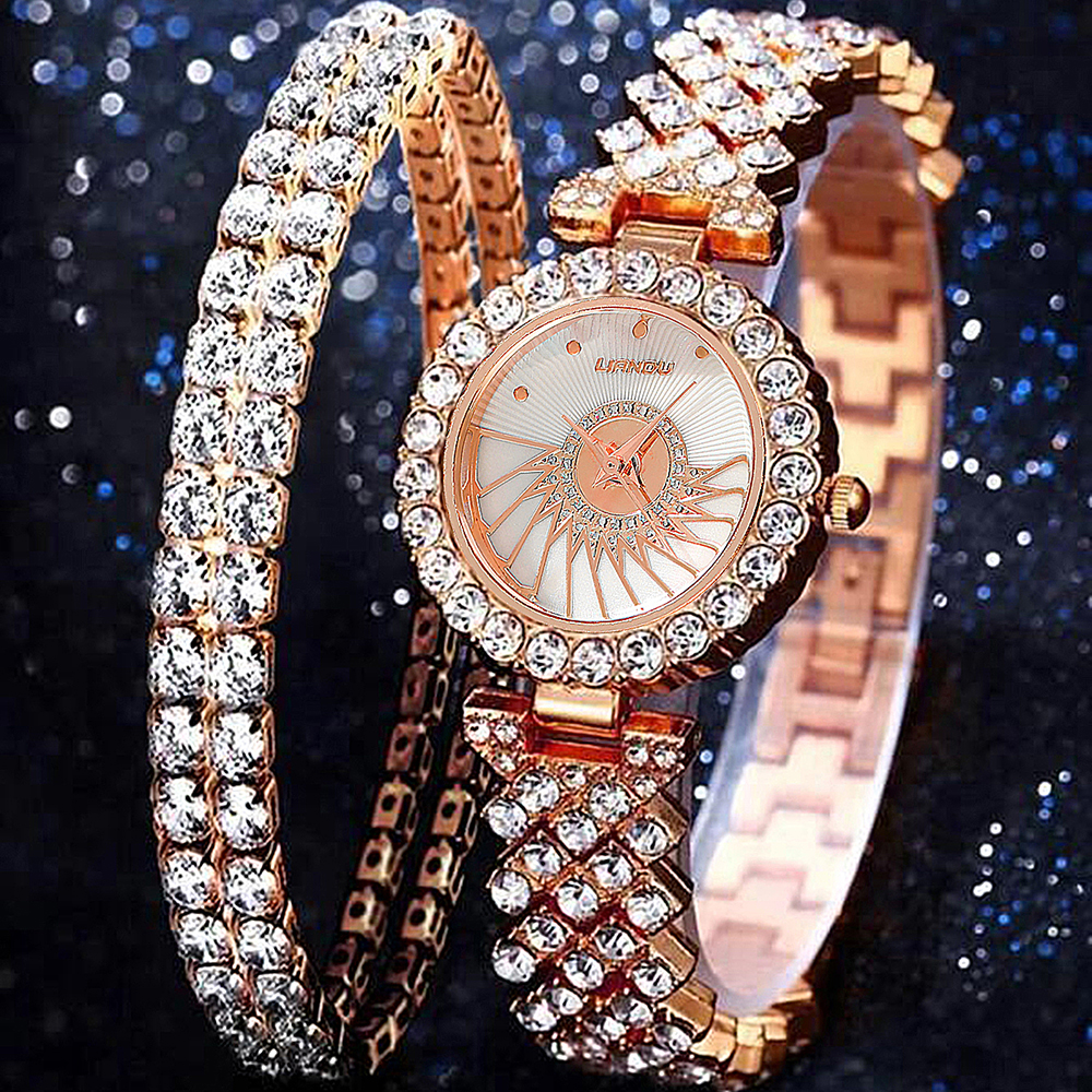 Fashion Round Jewelry Buckle Quartz Womenu0027s Watches