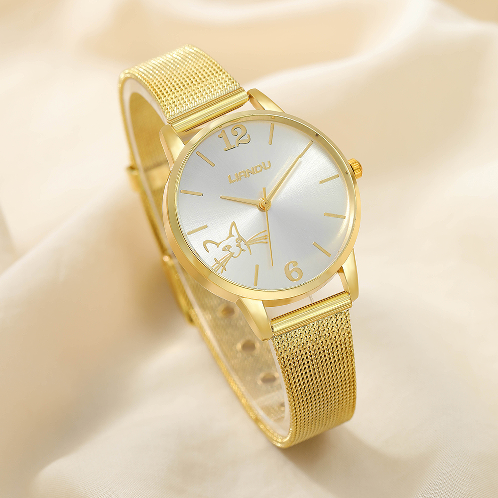 Fashion Cat Buckle Quartz Womenu0027s Watches