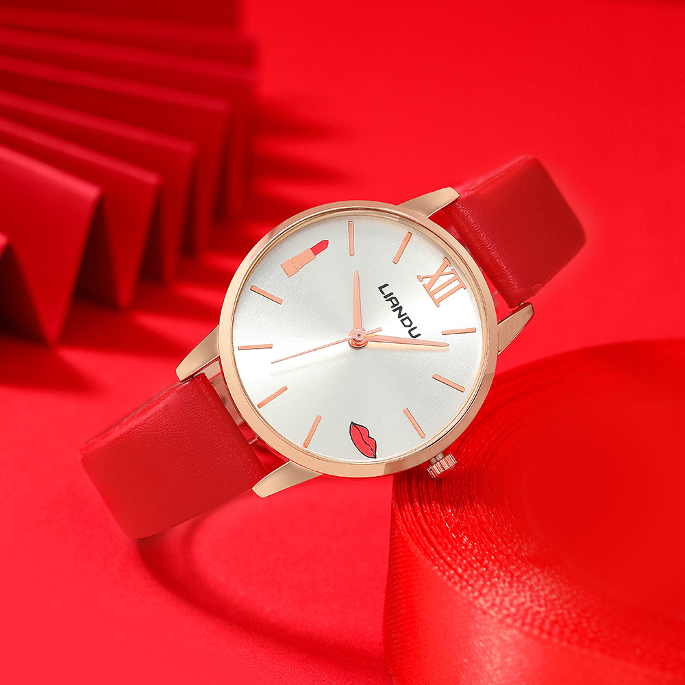 Fashion Solid Color Buckle Quartz Womenu0027s Watches