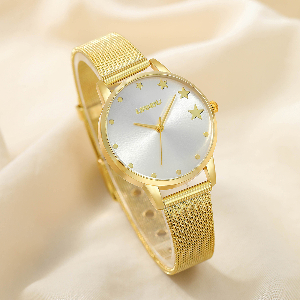 Fashion Solid Color Buckle Quartz Womenu0027s Watches