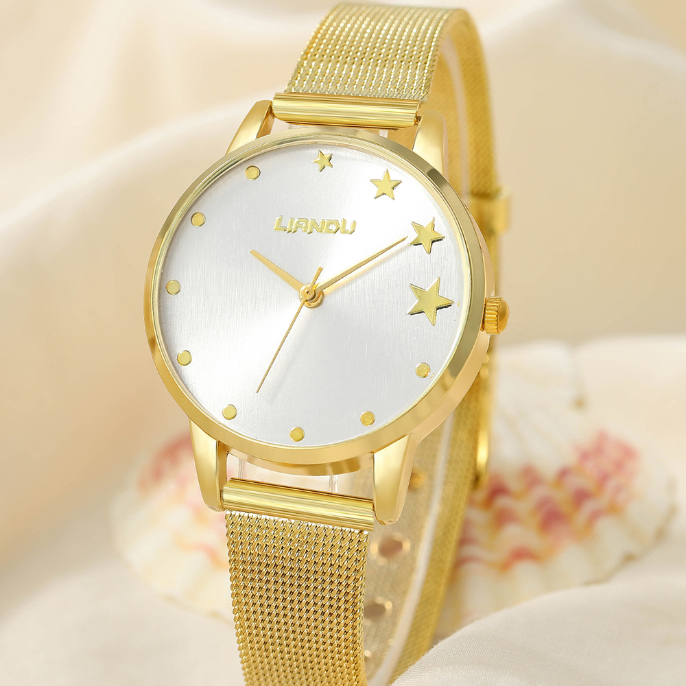 Fashion Solid Color Buckle Quartz Womenu0027s Watches