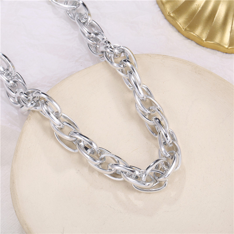 Hip-Hop Solid Color Alloy Unisex Necklace 1 Piece