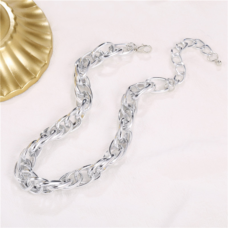 Hip-Hop Solid Color Alloy Unisex Necklace 1 Piece