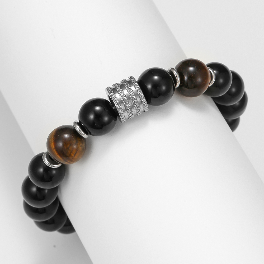 Retro Round Alloy Beaded Unisex Bracelets 1 Piece