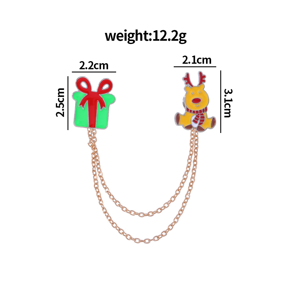 Simple Style Christmas Hat Christmas Tree Santa Claus Alloy Enamel Plating Unisex Brooches