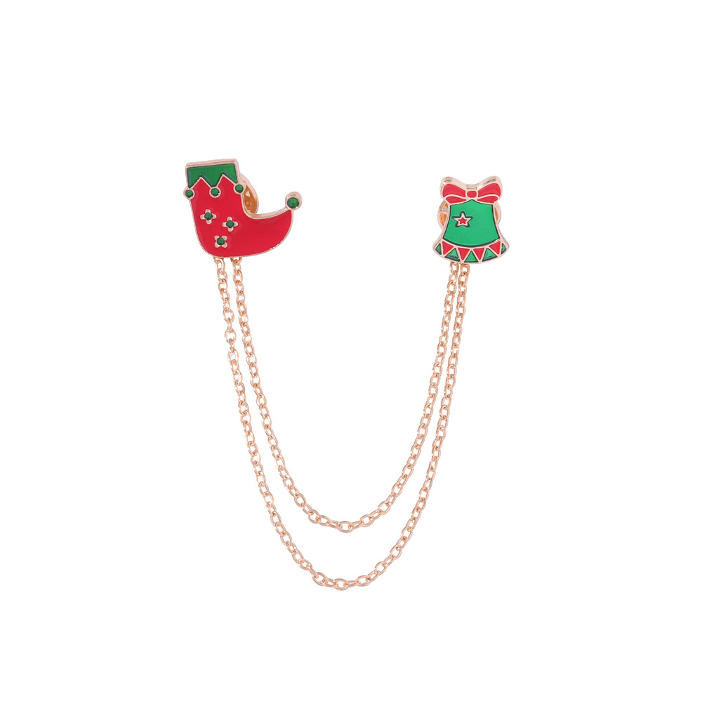 Simple Style Christmas Hat Christmas Tree Santa Claus Alloy Enamel Plating Unisex Brooches