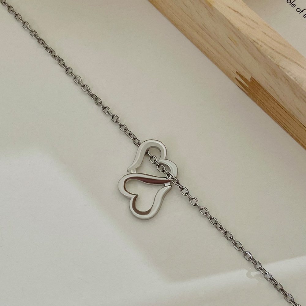 INS Style Heart Shape Alloy Womenu0027S Pendant Necklace 1 Piece