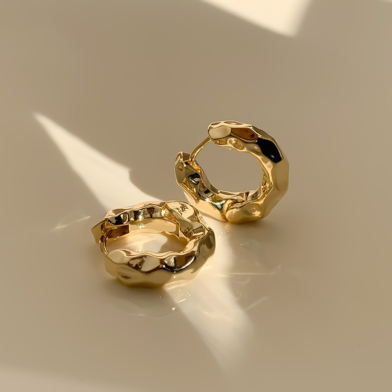 Simple Style Geometric Alloy Plating Womenu0027S Hoop Earrings 1 Pair