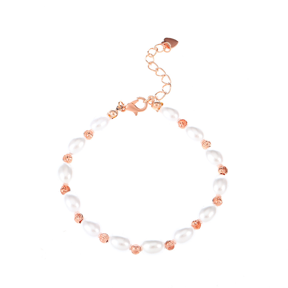 Simple Style Geometric Pearl Bracelets 1 Piece