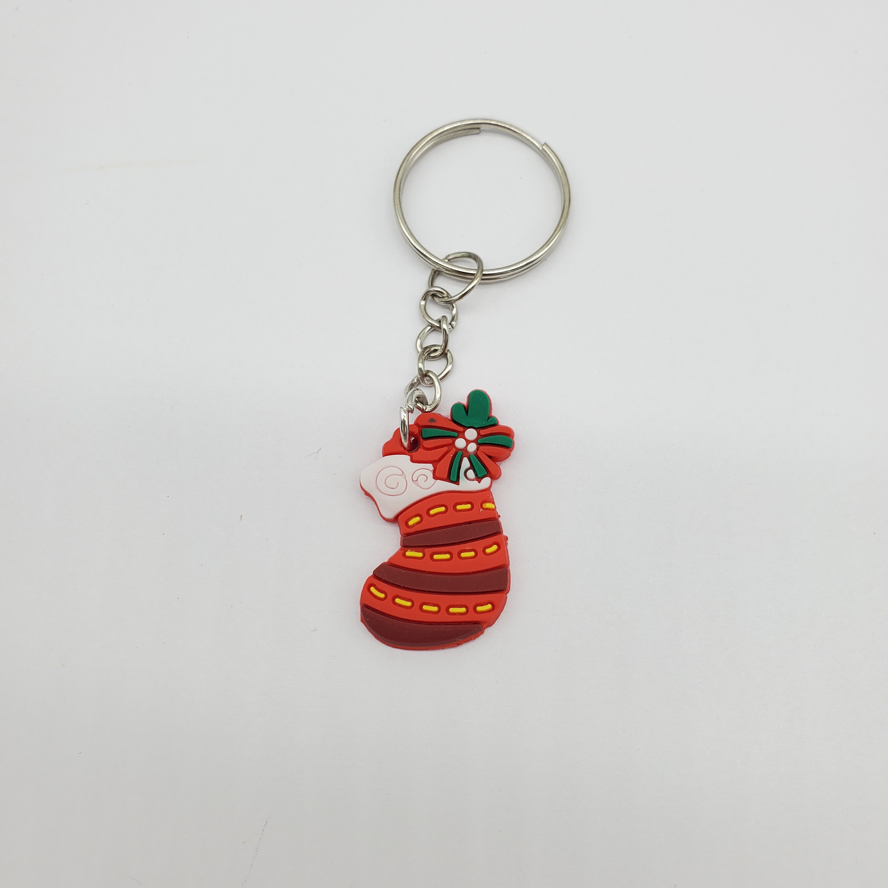 Cartoon Style Santa Claus Elk PVC Alloy Epoxy Unisex Bag Pendant Keychain 1 Piece