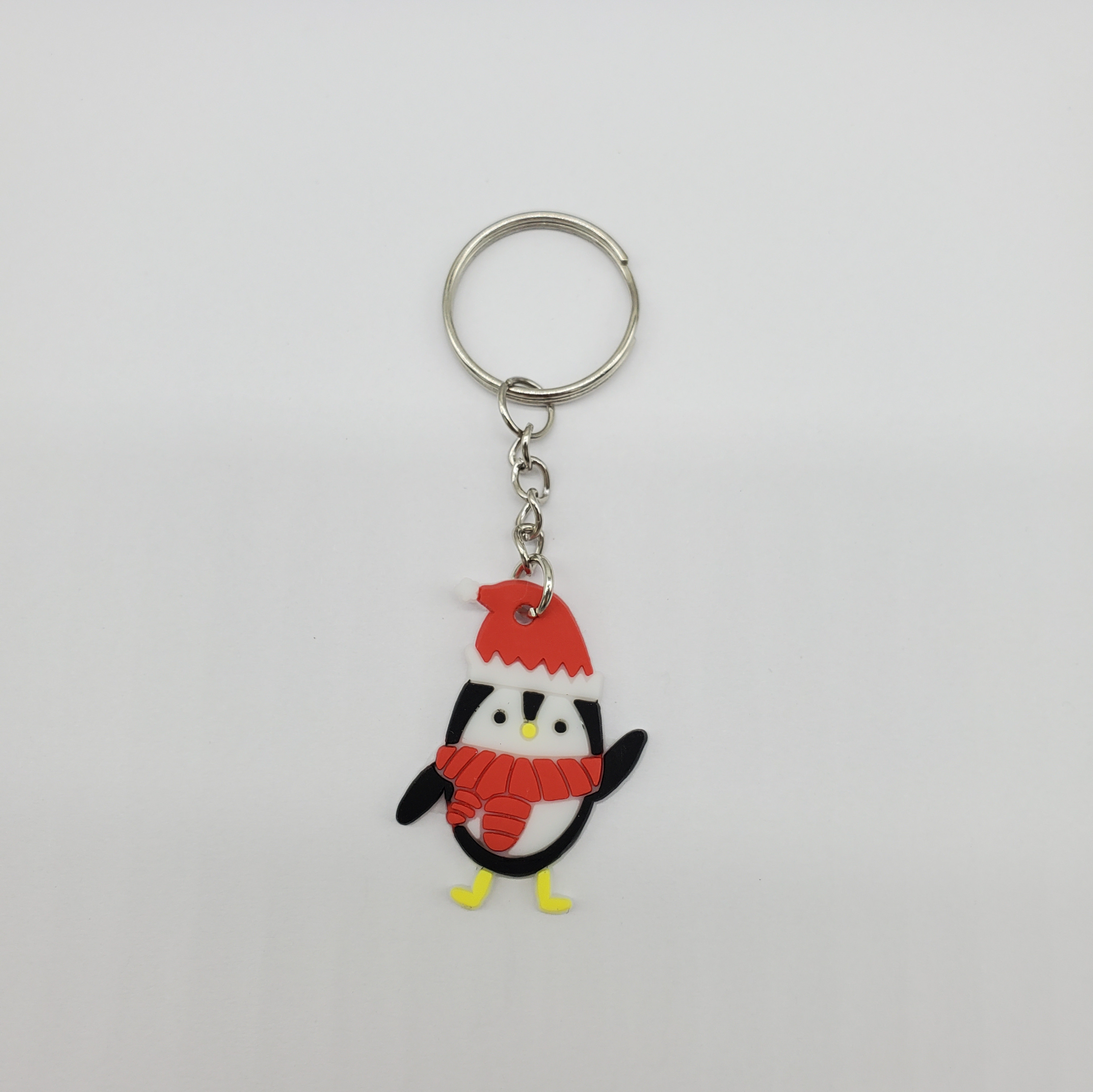 Cartoon Style Santa Claus Elk PVC Alloy Epoxy Unisex Bag Pendant Keychain 1 Piece