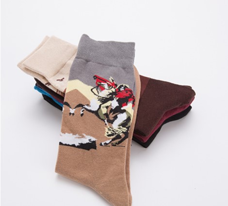 Unisex Fashion Human Cotton Jacquard Ankle Socks