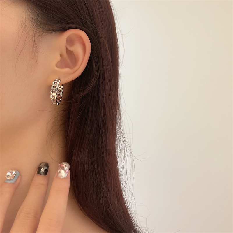 Fashion Geometric Alloy Womenu0027S Hoop Earrings 1 Pair