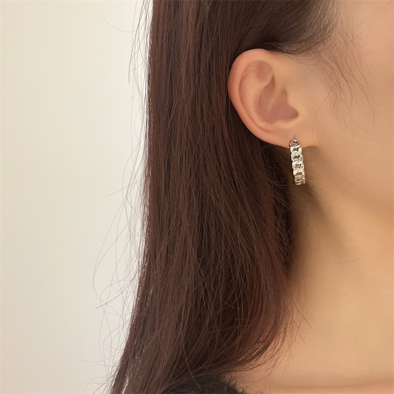 Fashion Geometric Alloy Womenu0027S Hoop Earrings 1 Pair