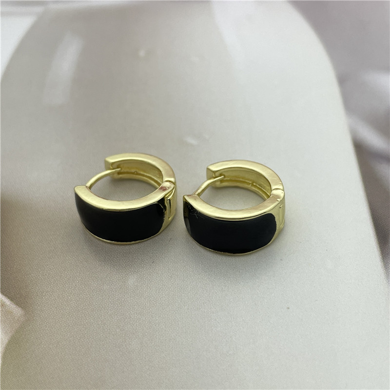 Vintage Style Round Alloy Enamel Womenu0027S Ear clips 1 Pair