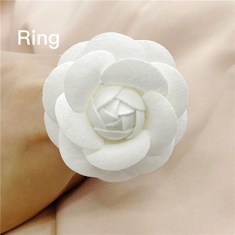 Vintage Style Flower Cloth Womenu0027S Open Ring