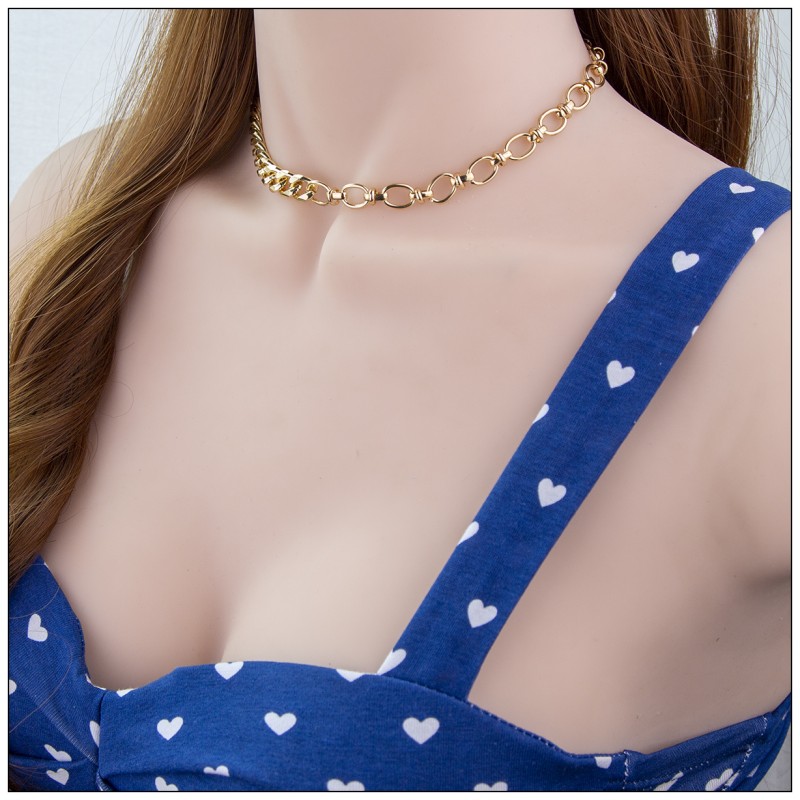 Fashion Geometric Alloy Patchwork Plating Womenu0027S Choker 1 Piece