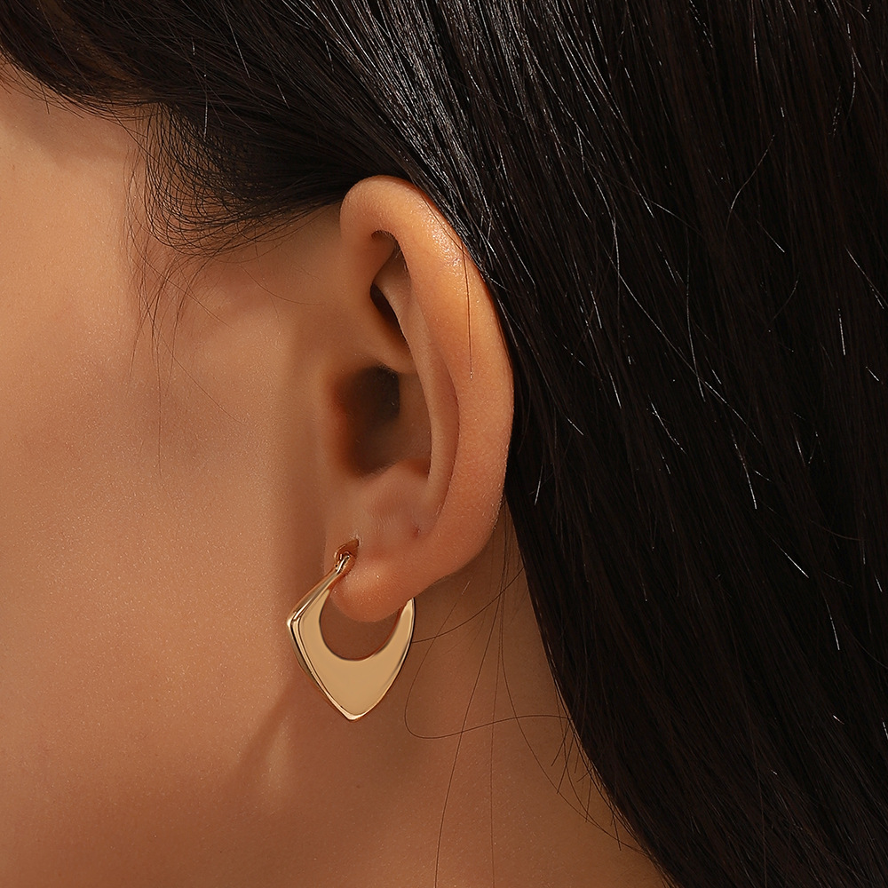 Simple Style Square Copper Earrings 1 Pair