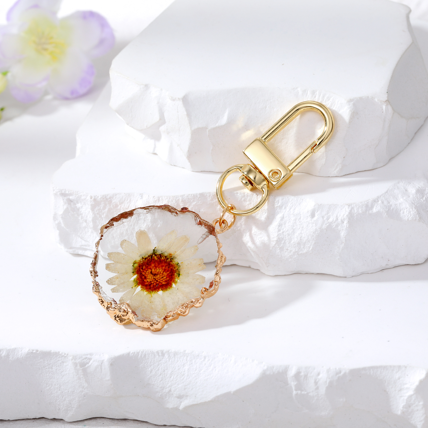 Simple Style Devilu0027S Eye Hand Of Fatima Alloy Gold Plated Artificial Crystal Bag Pendant Keychai