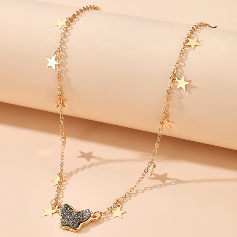 Simple Style Butterfly Alloy Plating Unisex Choker 1 Piece