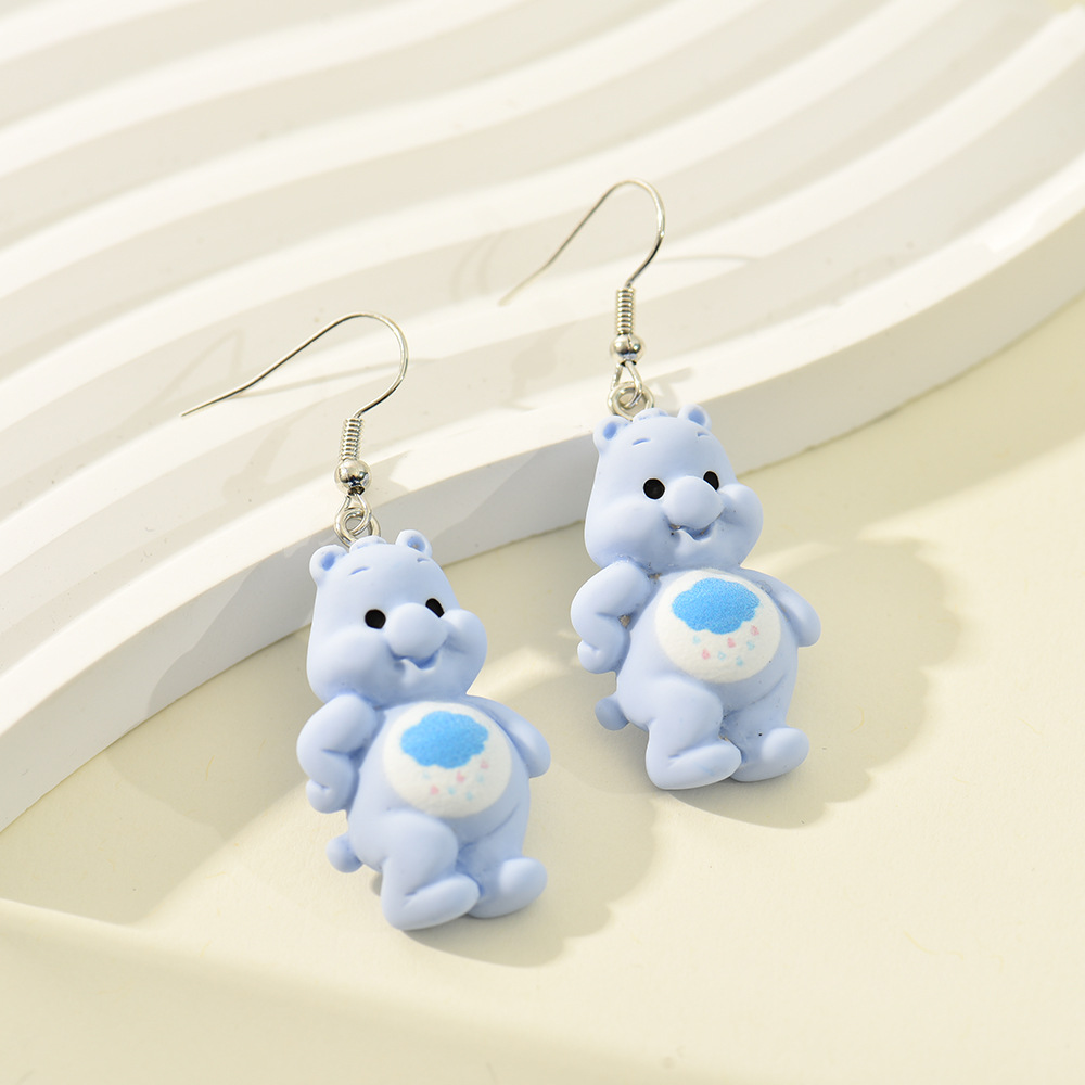 Fashion Bear Alloy Resin Bear Womenu0027S Drop Earrings 1 Pair