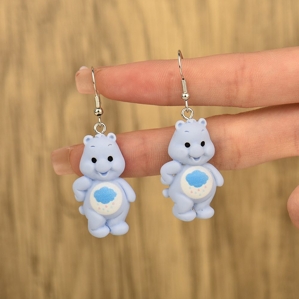 Fashion Bear Alloy Resin Bear Womenu0027S Drop Earrings 1 Pair