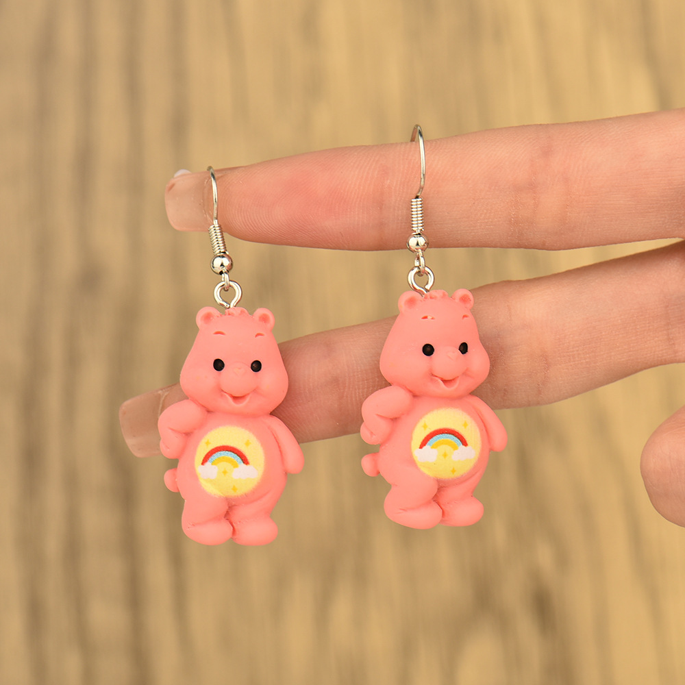 Fashion Bear Alloy Resin Bear Womenu0027S Drop Earrings 1 Pair