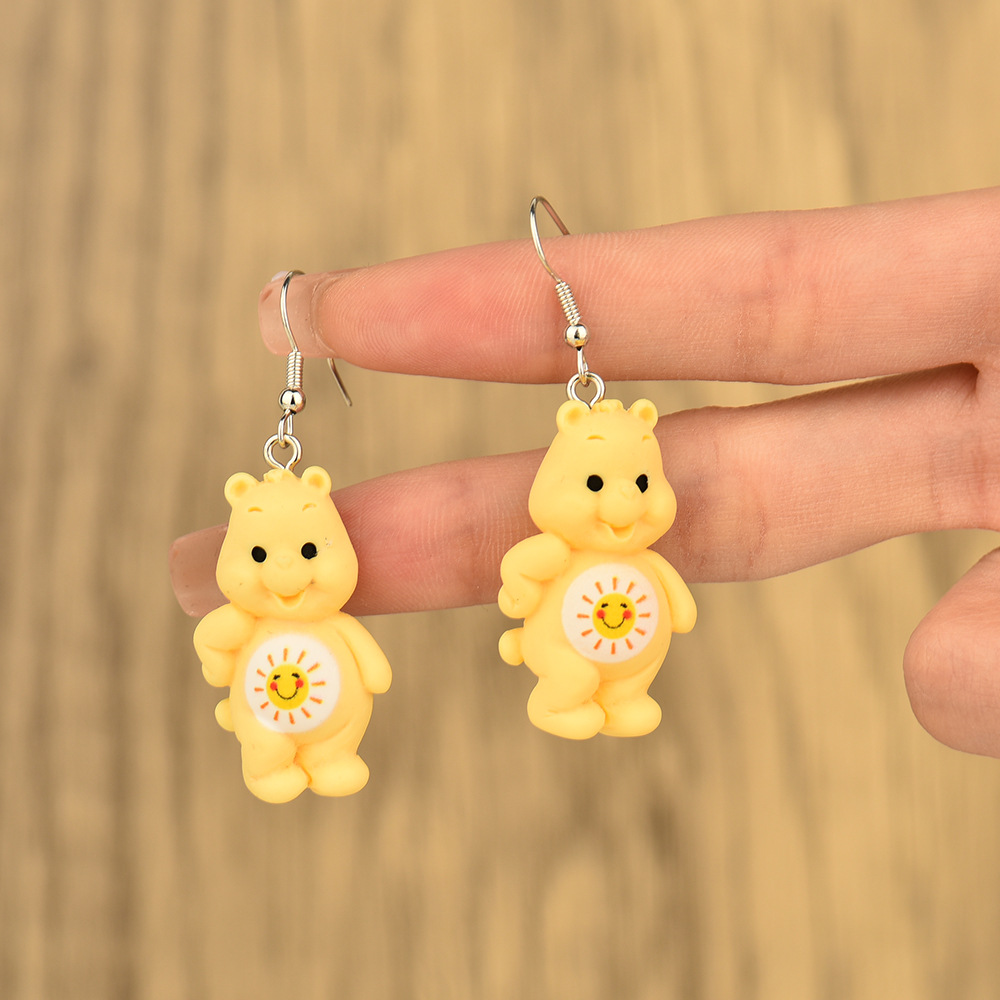 Fashion Bear Alloy Resin Bear Womenu0027S Drop Earrings 1 Pair