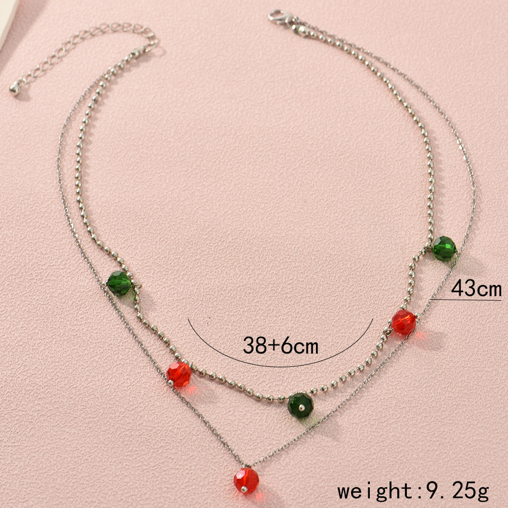 Fashion Geometric Alloy Beaded Womenu0027S Layered Necklaces 1 Piece