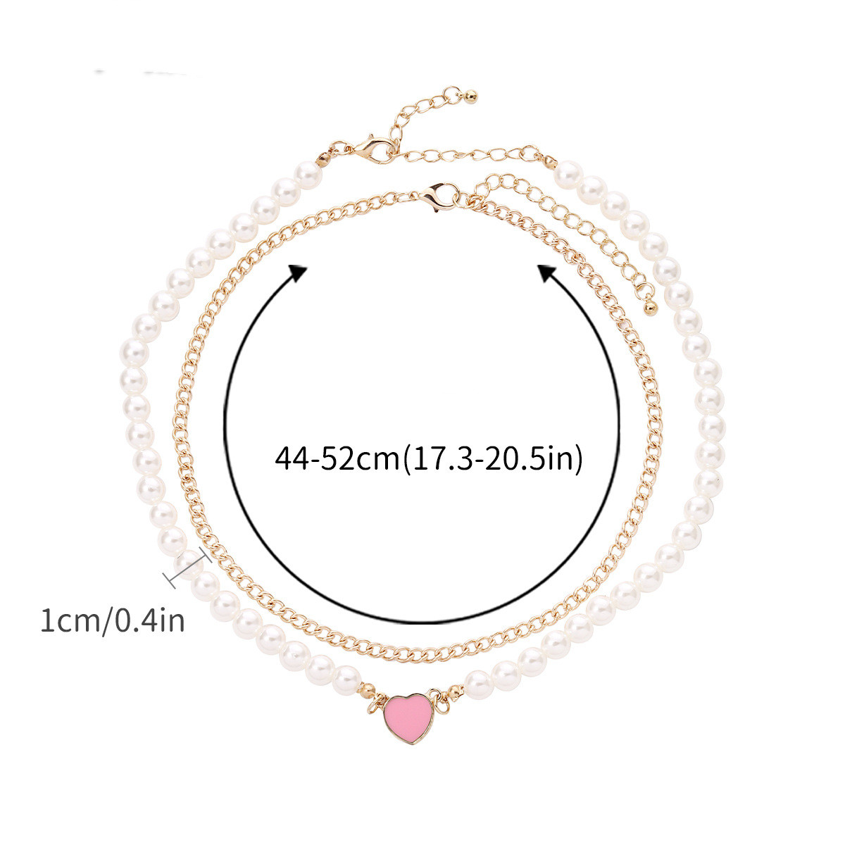 Elegant Heart Shape Imitation Pearl Alloy Womenu0027S Necklace