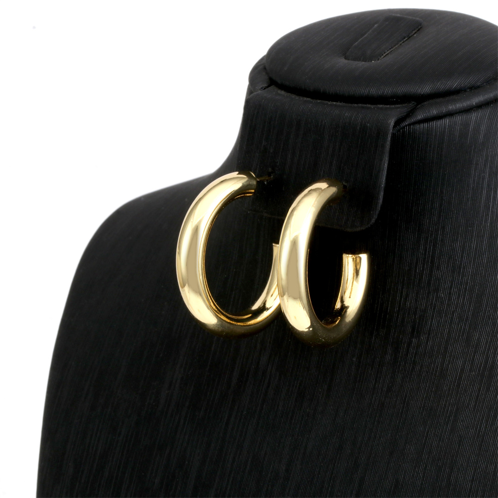 Simple Style C Shape Copper Plating Ear Studs 1 Pair