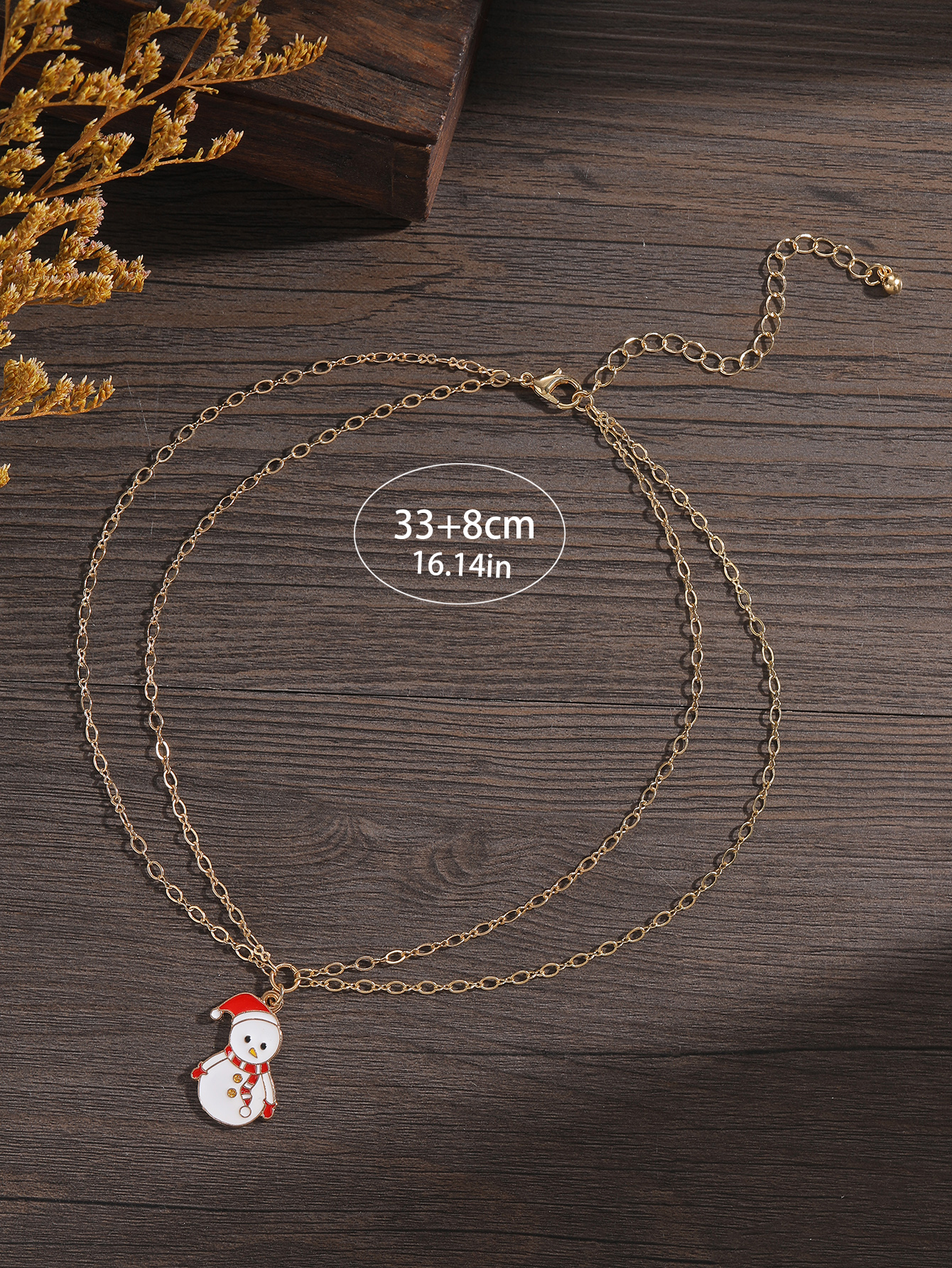 Cute Christmas Tree Santa Claus Snowman Alloy Womenu0027S Necklace