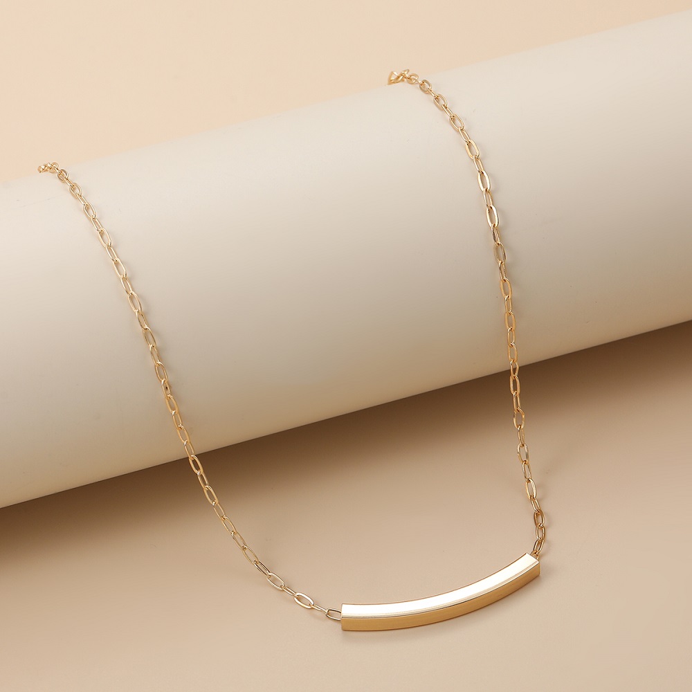 Simple Style Solid Color Metal Copper Choker 1 Piece