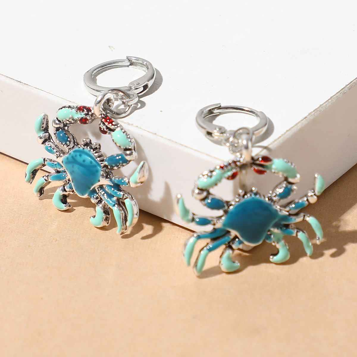 Fashion Crab Alloy Stoving Varnish Womenu0027S Dangling Earrings 1 Pair