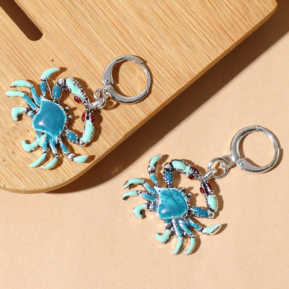 Fashion Crab Alloy Stoving Varnish Womenu0027S Dangling Earrings 1 Pair