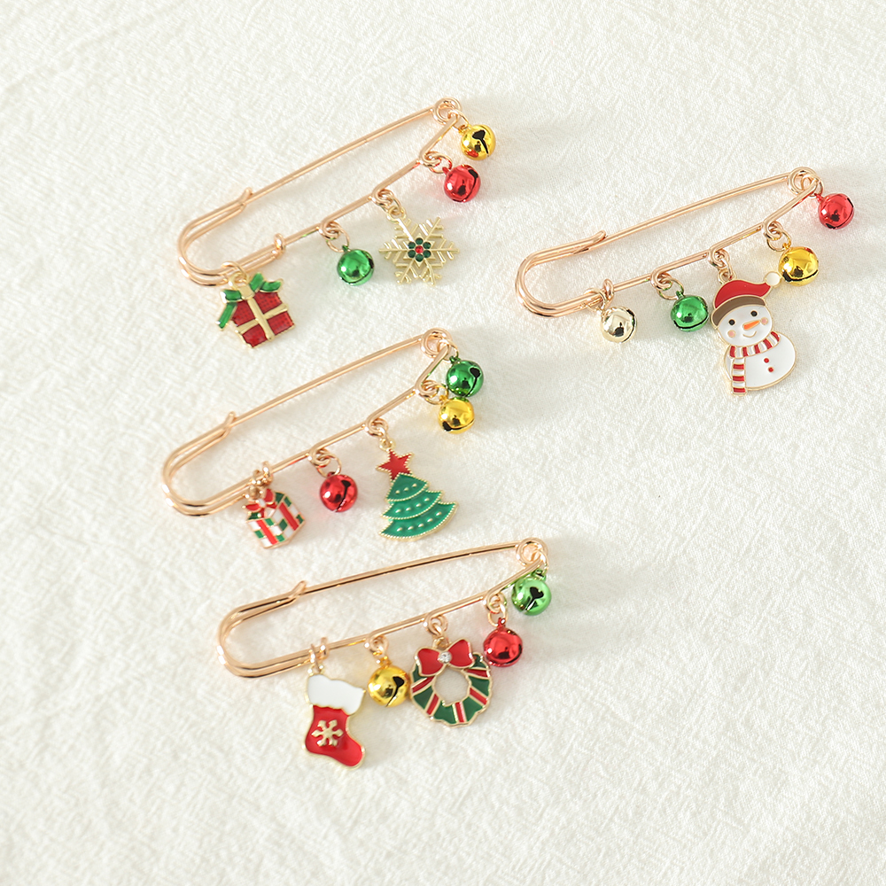 Cute Snowman Metal Plating Unisex Brooches 1 Piece