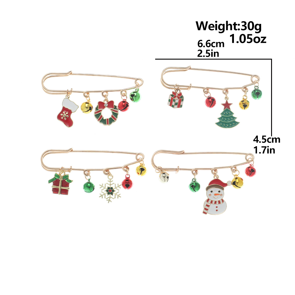Cute Snowman Metal Plating Unisex Brooches 1 Piece