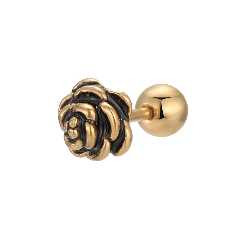 Fashion Gesture Stainless Steel Plating Ear Studs 1 Piece