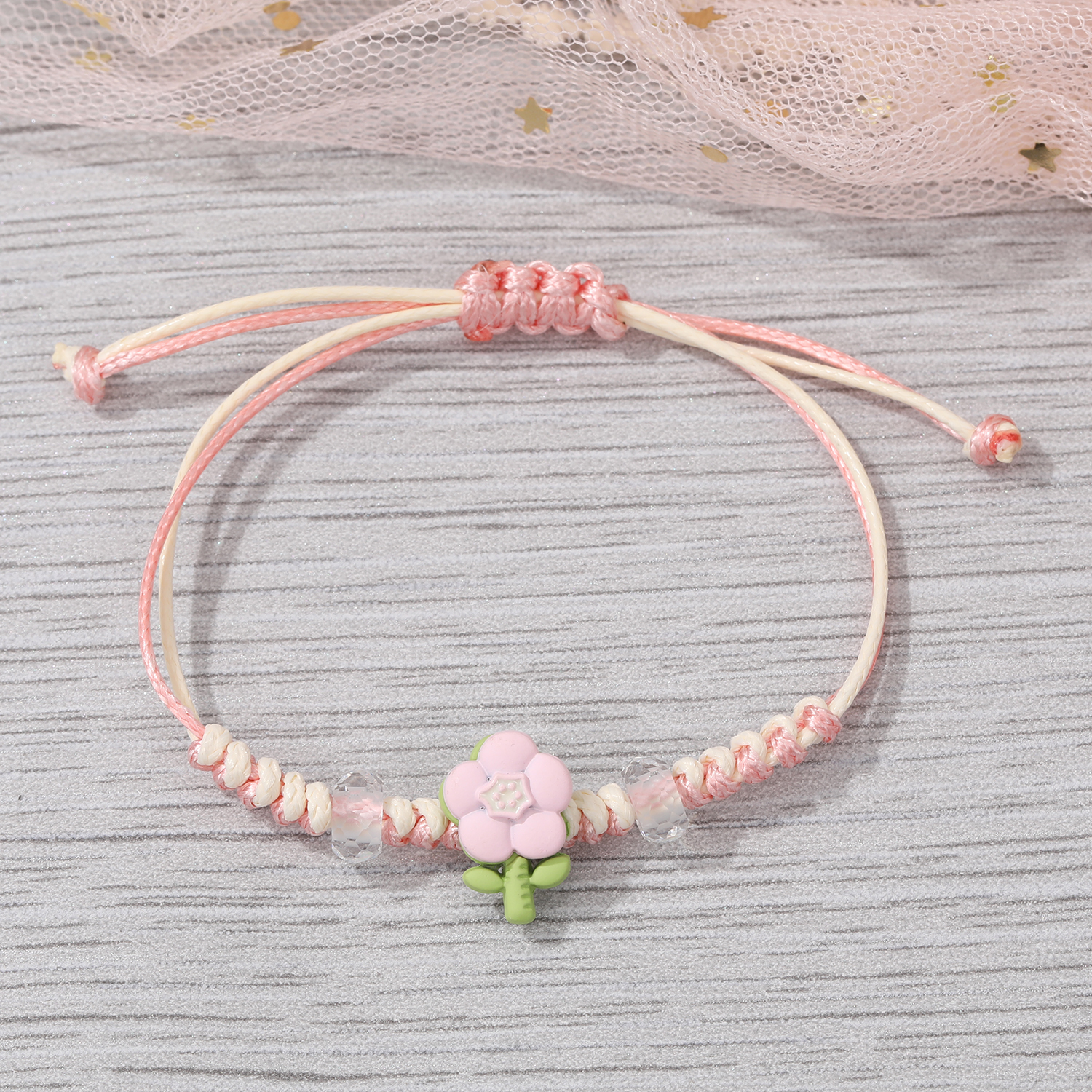 Cute Plant Flower Resin Handmade Womenu0027S Bracelets 1 Piece