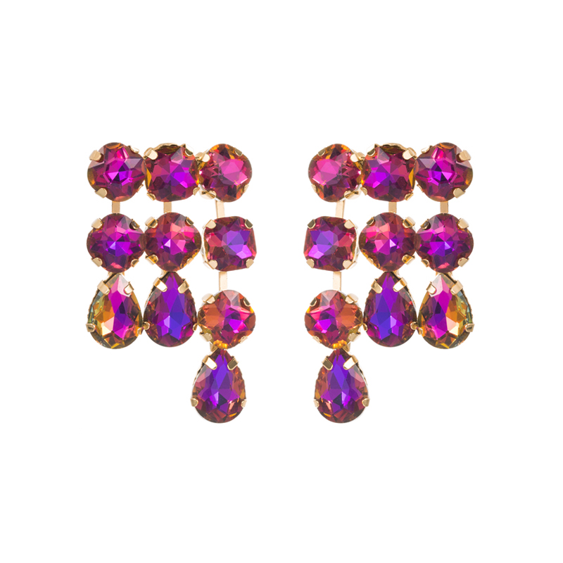 Elegant Geometric Alloy Inlay Rhinestones Womenu0027S Drop Earrings 1 Pair