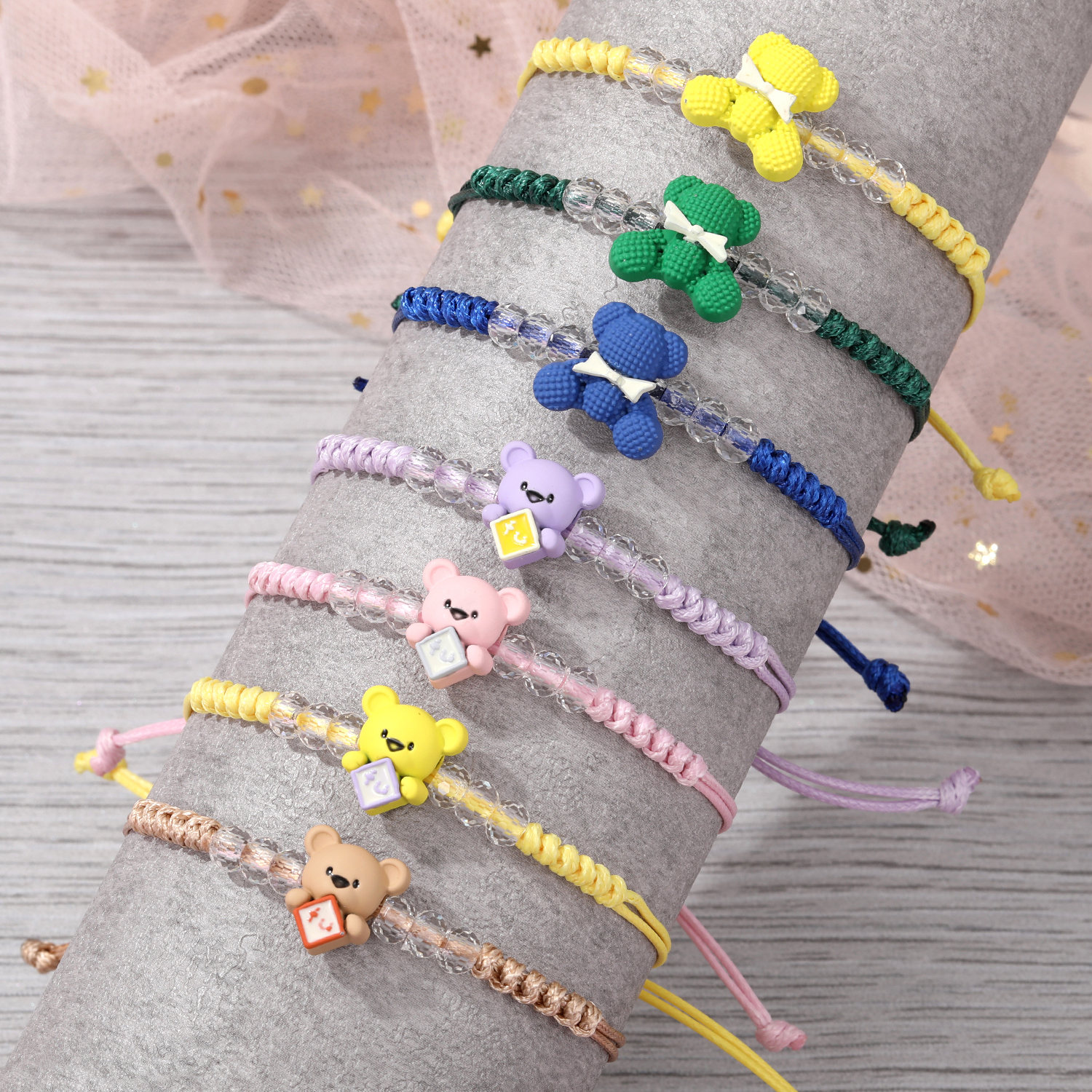 Cute Animal Bear Alloy Handmade Womenu0027S Bracelets 1 Piece