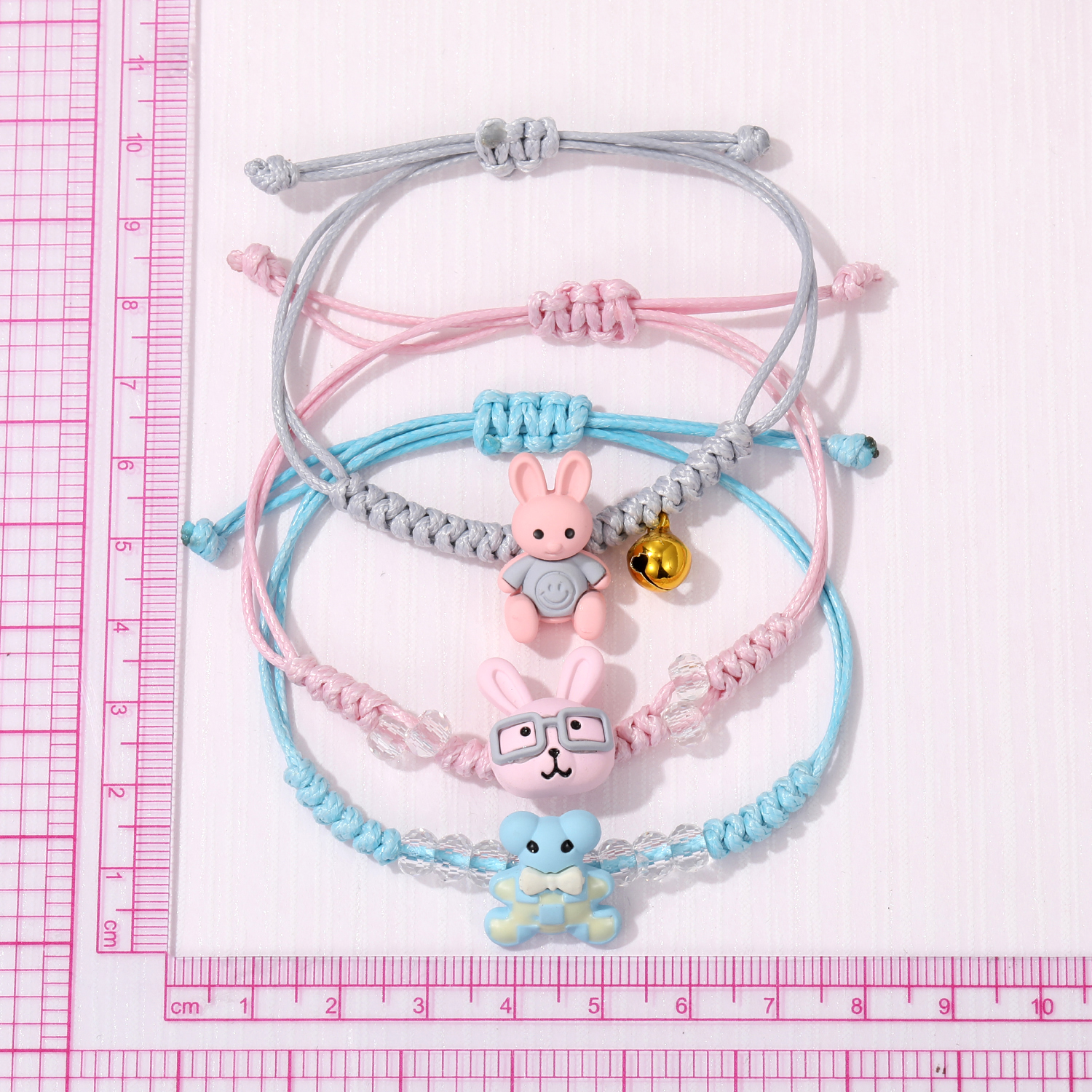 Cute Rabbit Animal Bear Resin Handmade Bracelets 1 Piece